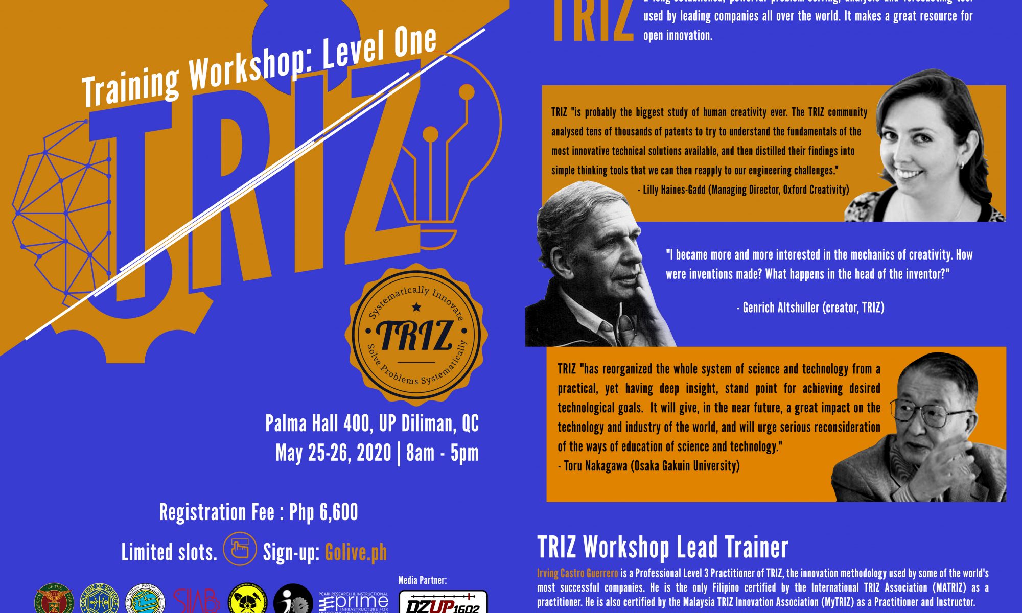 May 25-26 TRIZ Innovation Training